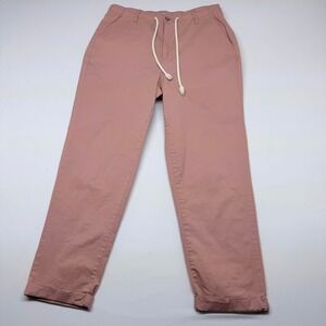 Kensie Jeans Womens 8/29 Dusty Rose Pink Drawstring Waist Cuffed Chino Pants